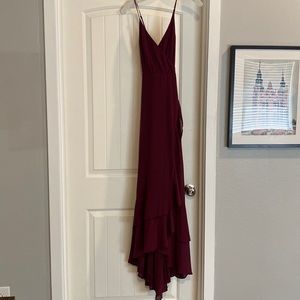 Lulus burgundy dress
